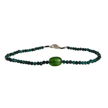 Margaret Solow – Chrome Diopside & Malachite Bracelet