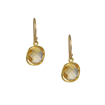 Margaret Solow – Citrine Drop Earrings