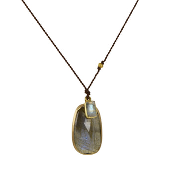 Margaret Solow – Labradorite and Moonstone Necklace