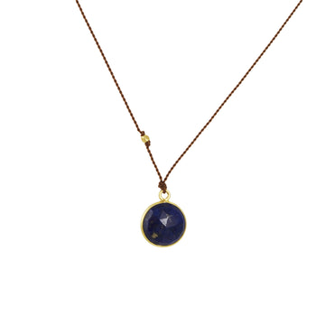Margaret Solow – Round Rose Cut Lapis Necklace