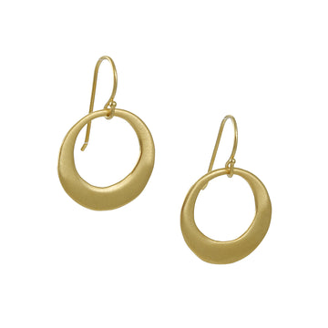 Philippa Roberts - Medium Circle Earrings in Vermeil