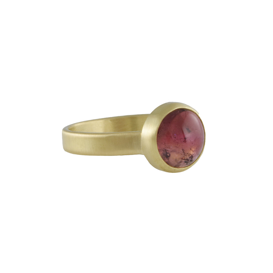 Monica Marcella – Rubellite Cabochon Ribbon Band Ring