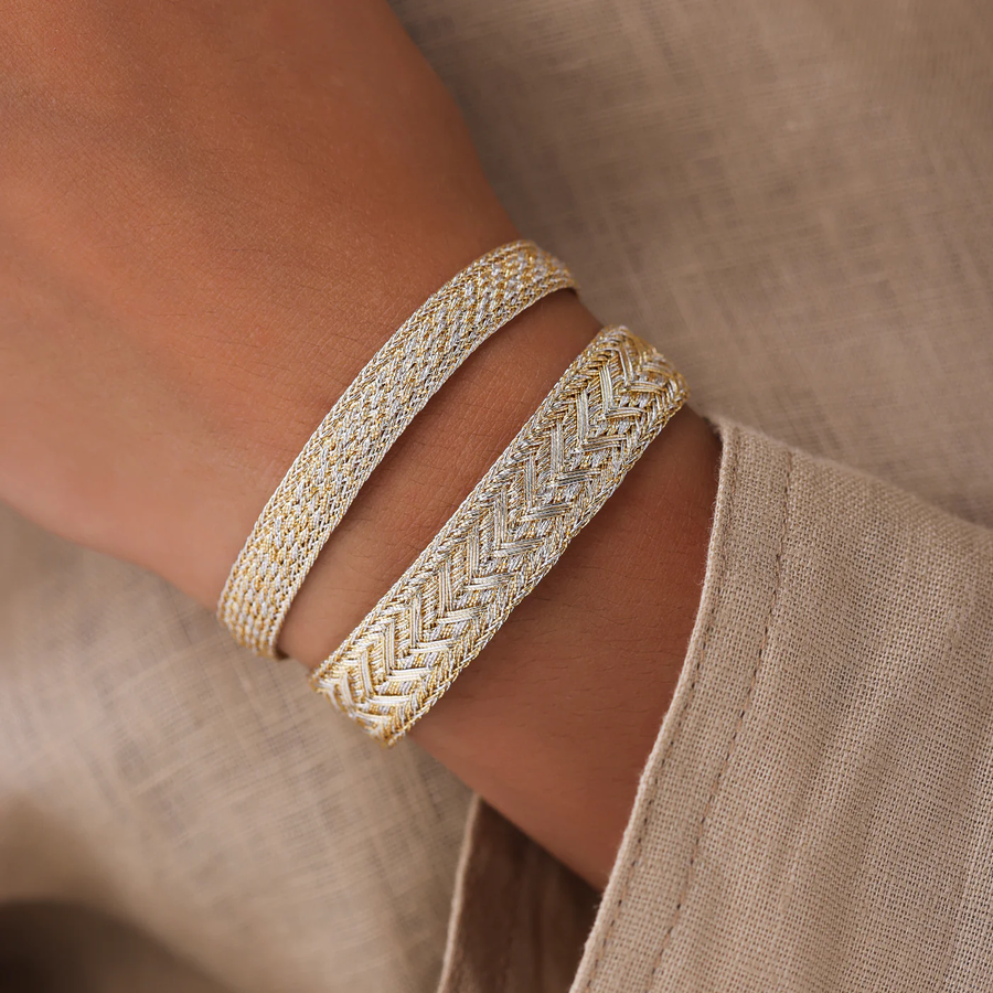 MAAŸAZ - IZY BRACELET IN YELLOW GOLD AND SILVER