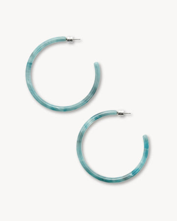 Machete – Large Hoops in Jadeite