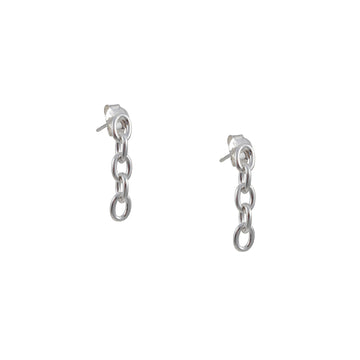 Tashi - Heavy Chain Link Earrings