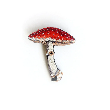 Trovelore - Fly Amanita Mushroom Brooch Pin