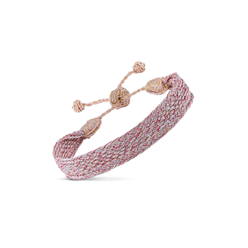 MAAŸAZ - Izy n°1 Bracelet in Rose Gold and Red Brick