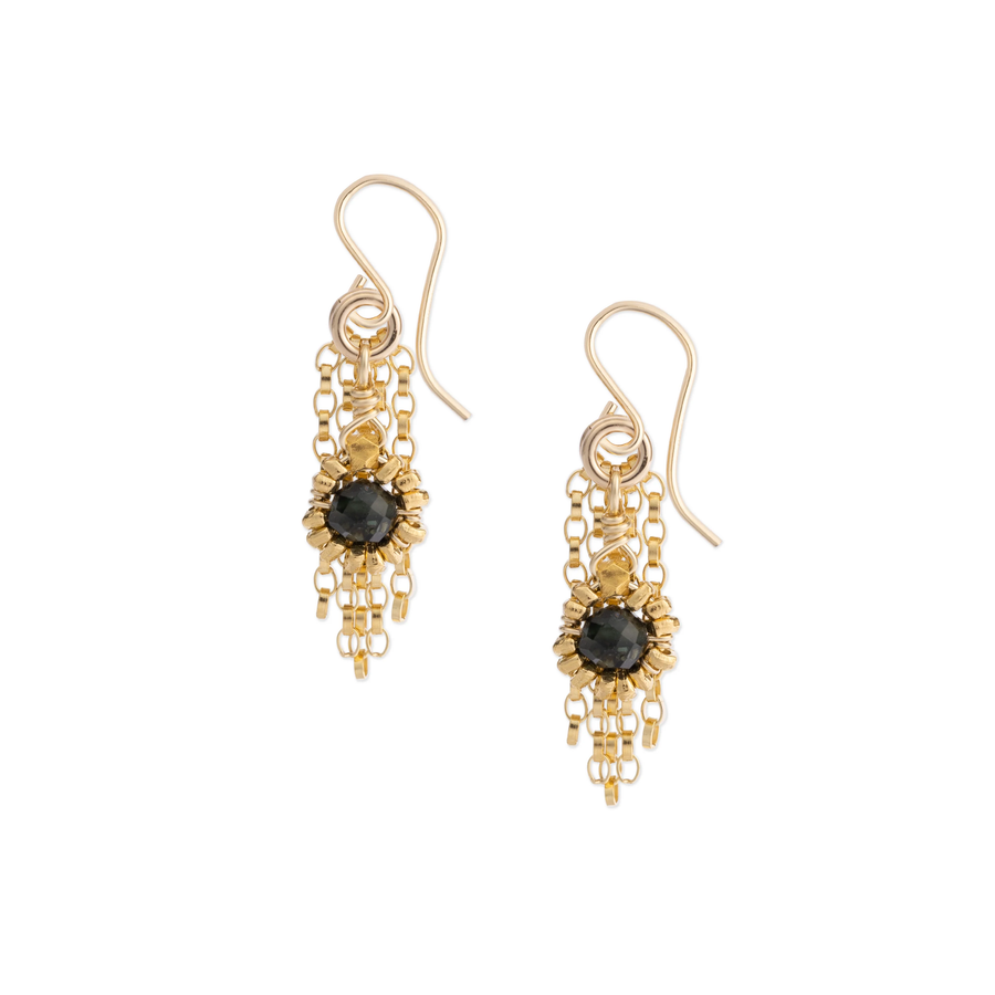 Kate Winternitz -Gemma Tourmaline Fringe Earrings
