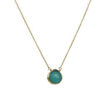 Philippa Roberts - Green Onyx Teardrop Necklace