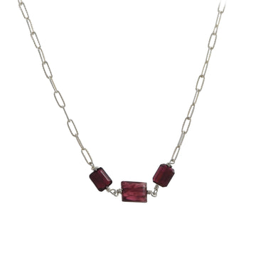 Brooklyn Gemologist - Rectangular Tourmaline Necklace
