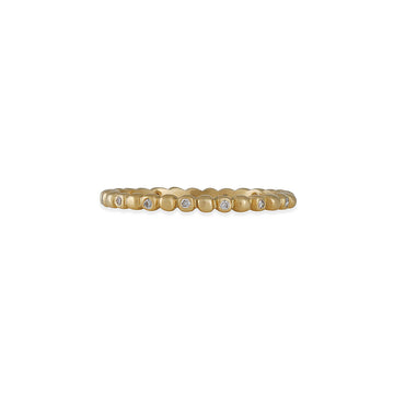 Marian Maurer - Alternating Porch Diamond Band – 18k Yellow Gold