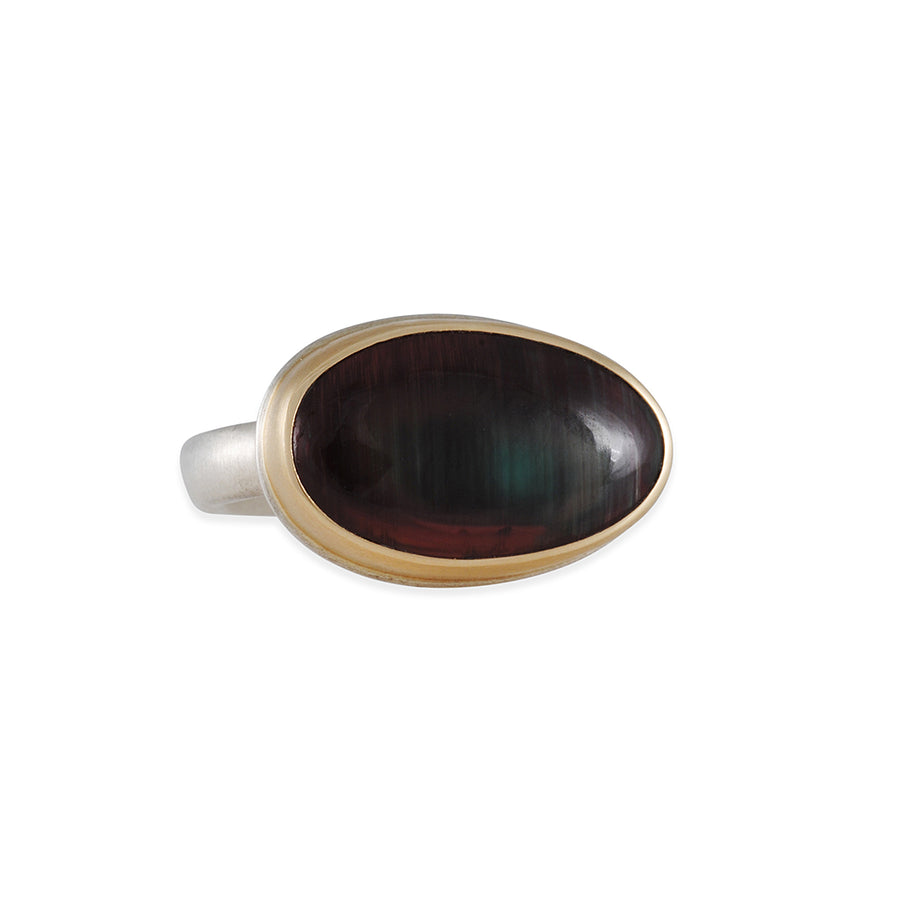 SALE - OVAL ANDESINE RING