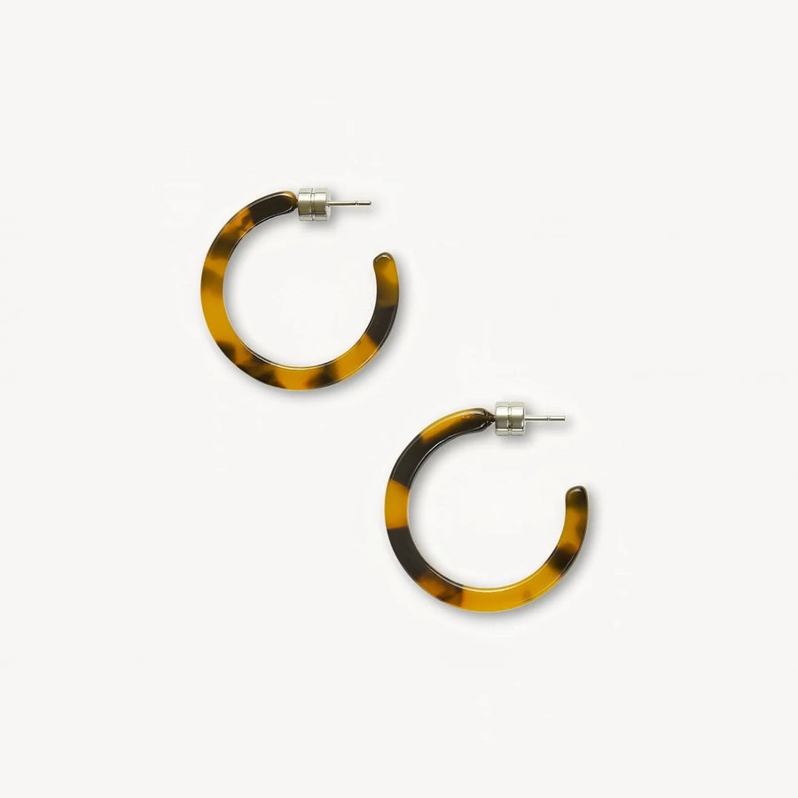 Machete Mini Hoops in Dark Tortoise – The Clay Pot