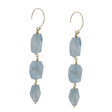 Brooklyn Gemologist - Aquamarine Dangle Earrings