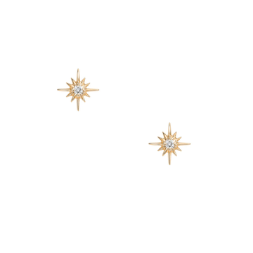 Liven Co – Mini Diamond North Star Stud Earrings