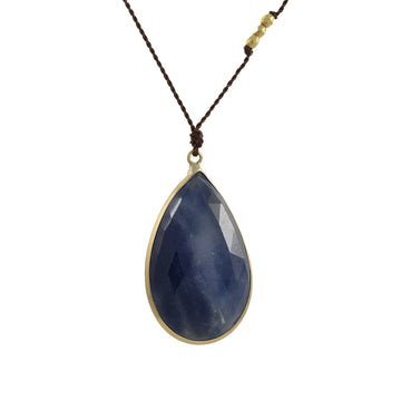Margaret Solow - Large Teardrop Sapphire Necklace