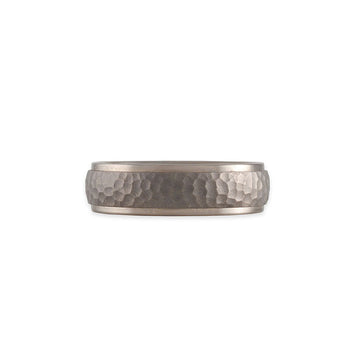 SALE - Crowned Hammered Band