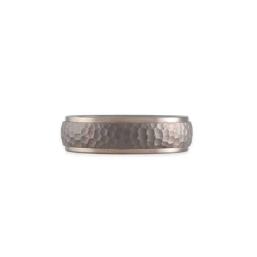 SALE - Crowned Hammered Band