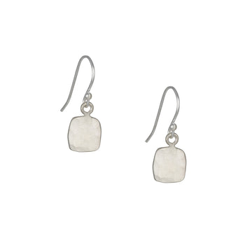 Philippa Roberts - Small Hammered Square Earrings