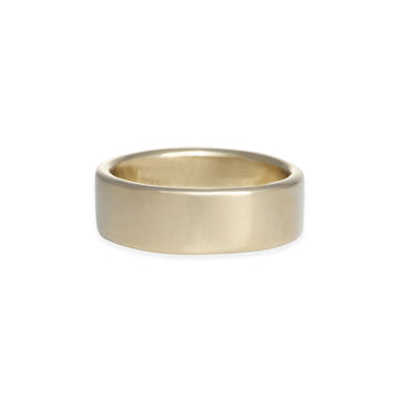 Marian Maurer - Wide Rounded Band - The Clay Pot - Marian Maurer - 18k white gold, ring, Size 6.5, weomensband, womens, womensband, womensbands, womensdiamondweddingband, womensweddingband