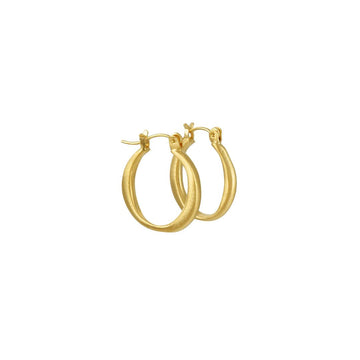 Philippa Roberts - Small Round Hoop Earrings in Vermeil - The Clay Pot - Philippa Roberts - All Earrings, Earring:Hoops, Earrings:Studs, Hoops, vermeil