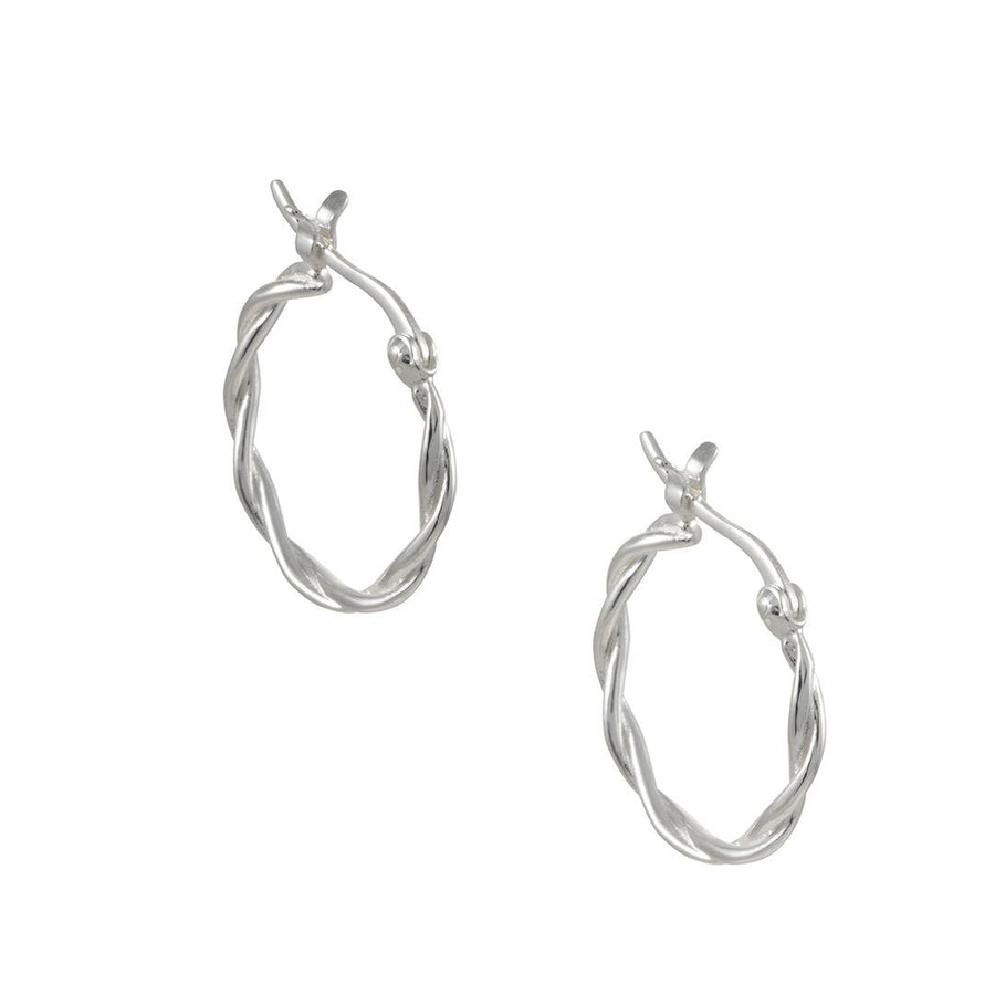 Tashi - Twisted Wire Hoops - The Clay Pot - Tashi - All Earrings, Earring:Hoops, Hoops, Sterling Silver