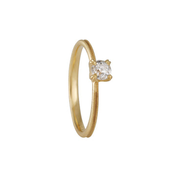 Jennifer Dawes - Antique Mine Cut Diamond Ring - The Clay Pot - Dawes Designs - 18k yellow gold, ring, Size 7, weddingring, womensweddingbands