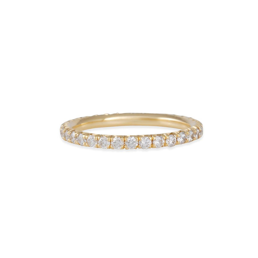 Diana Mitchell - French Set Eternity Band in 18k Rose Gold - The Clay Pot - Diana Mitchell - 18k rose gold, diamond, eternitybands, ring, rings