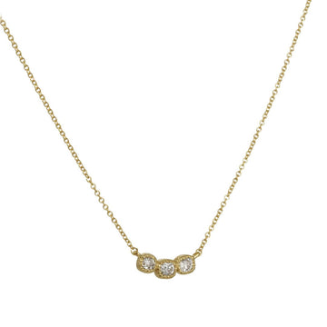 Megan Thorne - Diamond Picot Crescent Necklace in 18k yellow gold - The Clay Pot - Megan Thorne - 18k yellow gold, Diamonds, Necklace