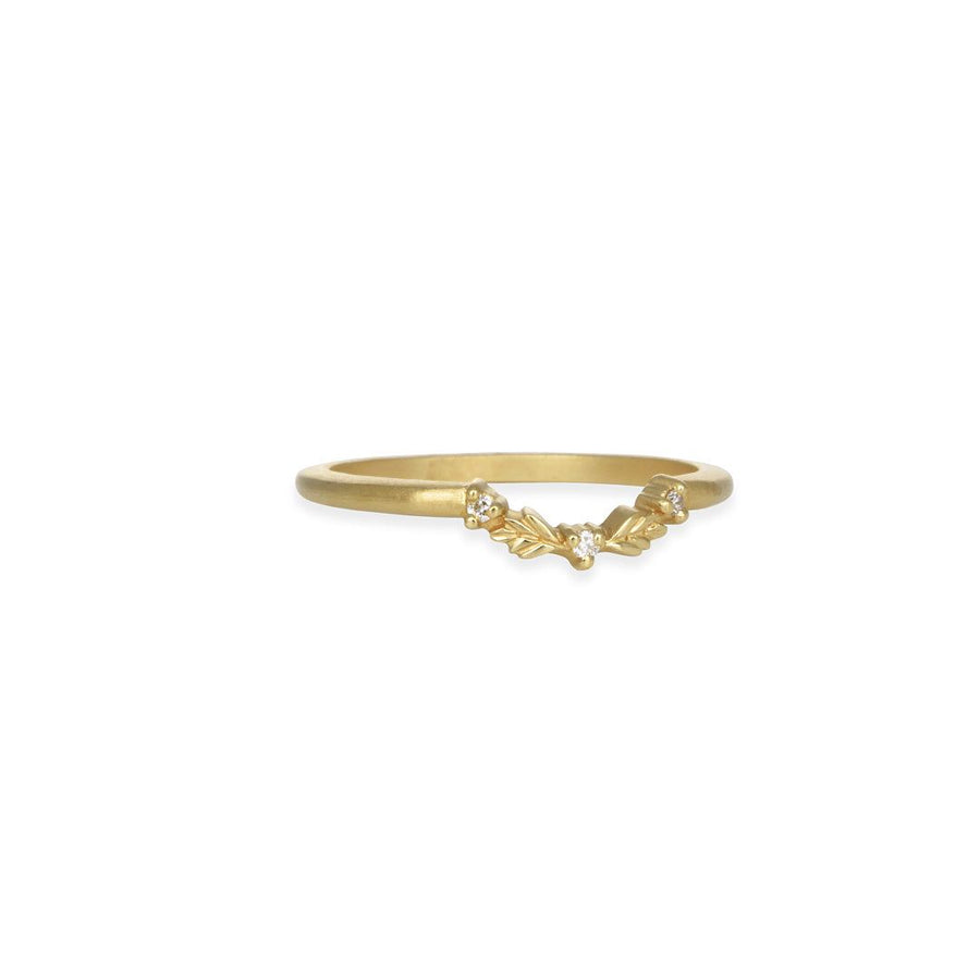 Megan Thorne - Wood Nymph Diamond Guard Band - The Clay Pot - Megan Thorne - 18k gold, diamond, ring, Size 6