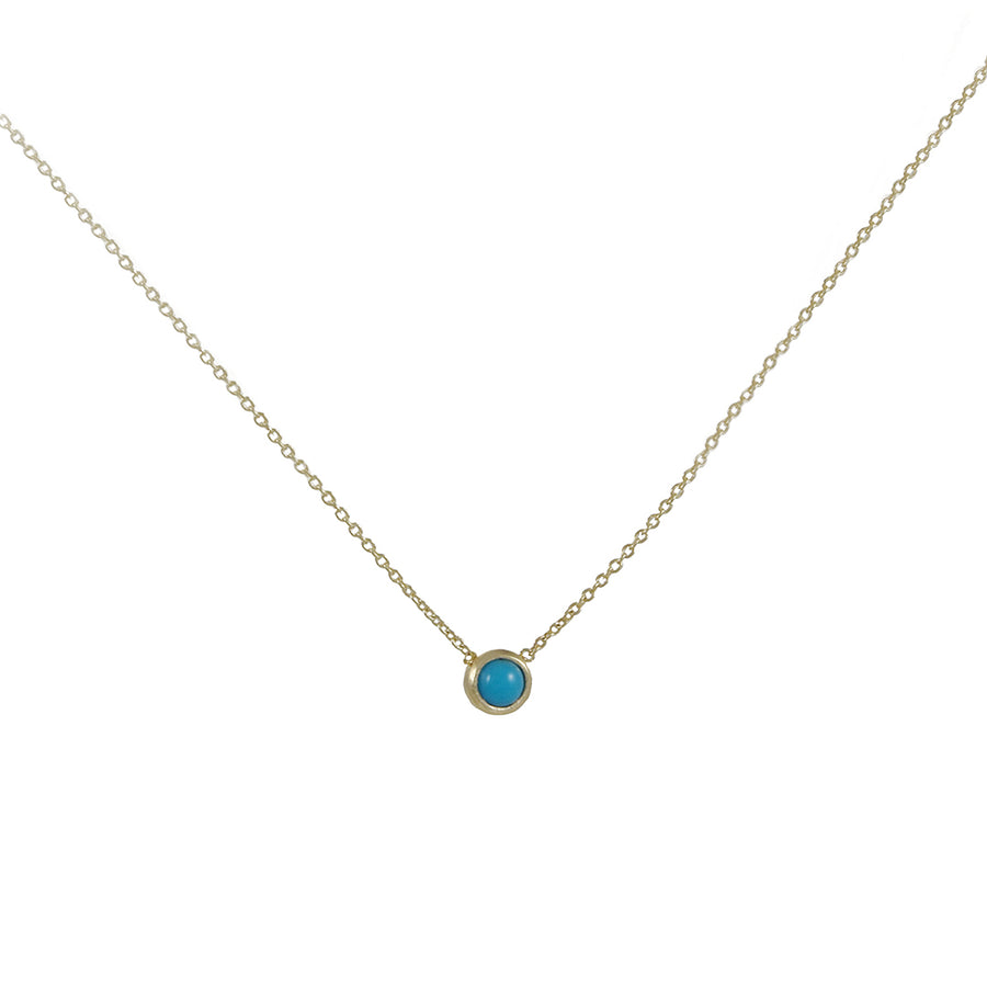 SALE - Baby Cabochon Turquoise Necklace