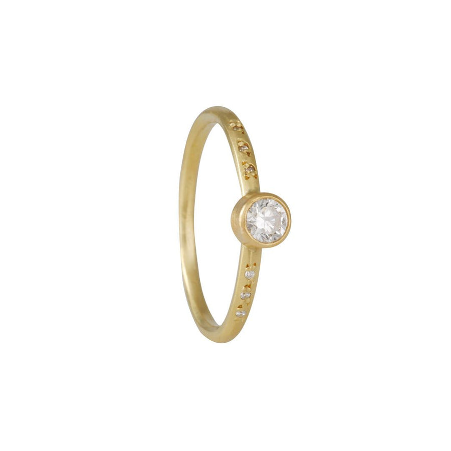 Sarah McGuire - Chloe Diamond Ring - The Clay Pot - Sarah McGuire - 18k gold, champagne diamond, Diamond, engagement ring, engagementring, ring, Size 6.5