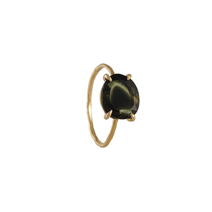 SALE - Bi-Color Tourmaline Ring - The Clay Pot - Monaka Jewelry - 18k gold, color, ring, SALE, Size 6.5, tourmaline