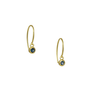 Tashi - London Blue Topaz Drop Earrings - The Clay Pot - Tashi - All Earrings, bluetopaz, dropearrings, earrings, vermeil
