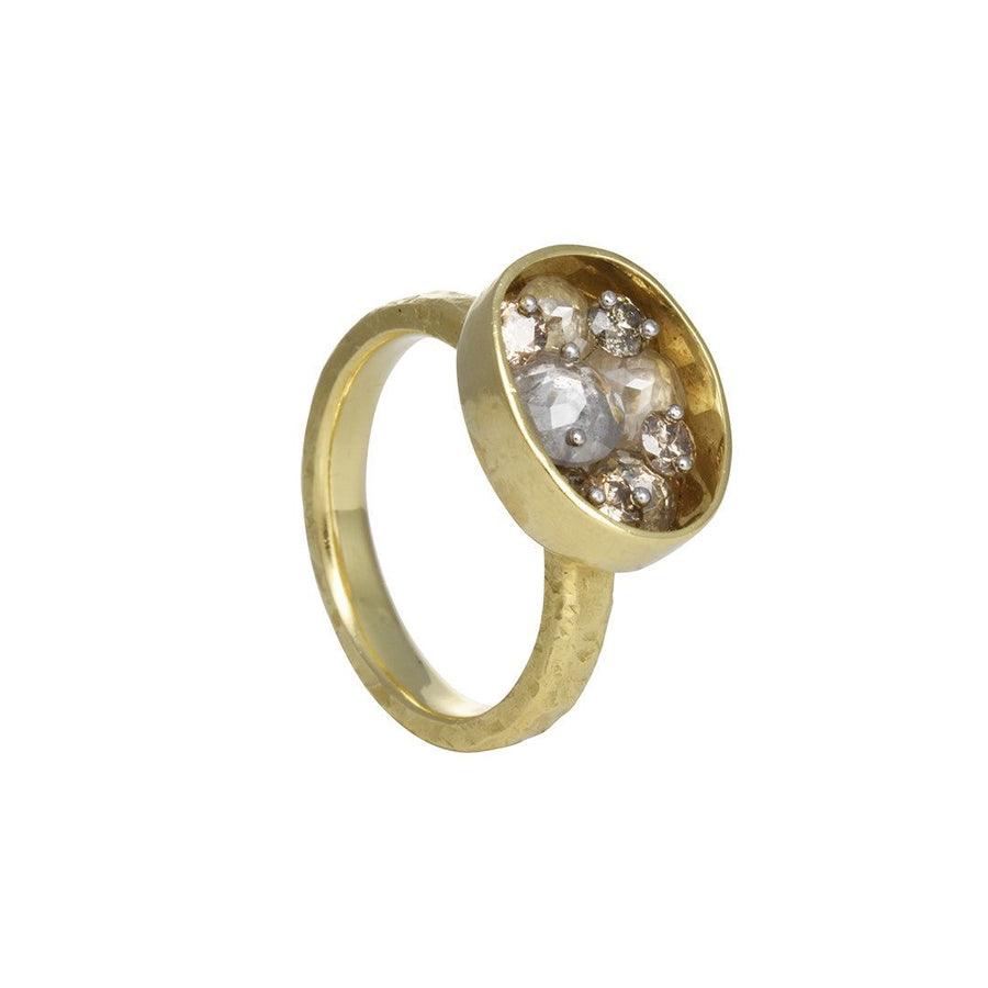 TAP by Todd Pownell Nine Diamond Oval Dish Ring – The Clay Pot