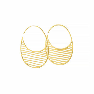 Daphne Olive - Tiny Pinstripe Hoops - The Clay Pot - Daphne Olive - All Earrings, Earring:Hoops, earrings, hoopearrings, hoops