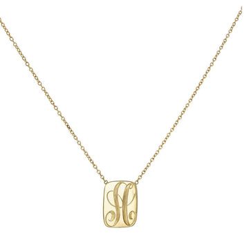 SALE - Engraved Dogtag Necklace - The Clay Pot - Ariel Gordon - 14k gold, Necklace, personalized, SALE
