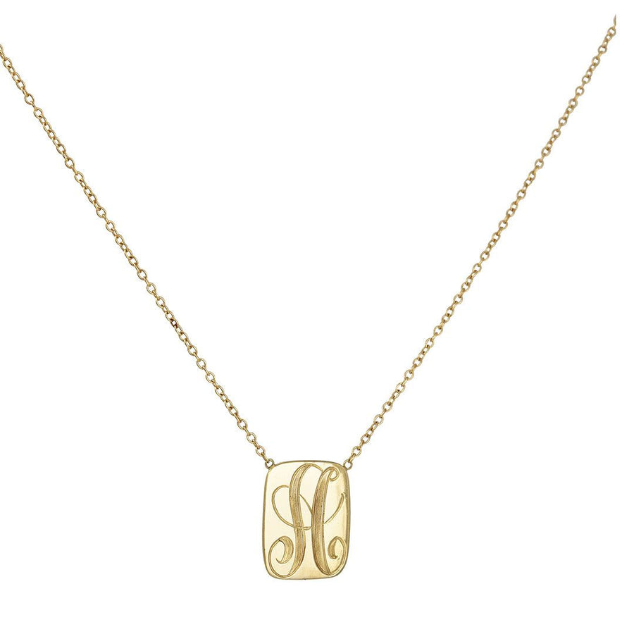 SALE - Engraved Dogtag Necklace - The Clay Pot - Ariel Gordon - 14k gold, Necklace, personalized, SALE
