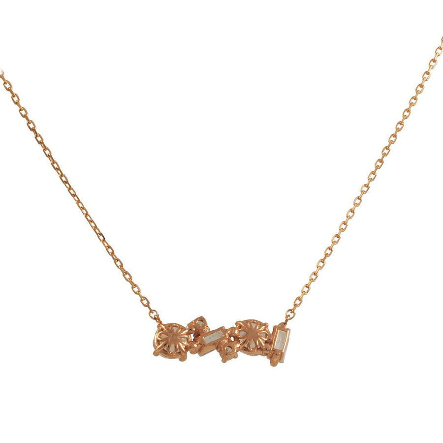 SALE Mixed Bar Necklace in 14K Rose Gold – The Clay Pot