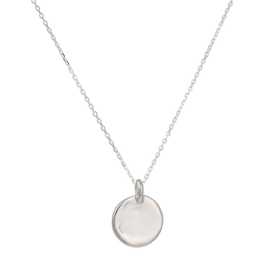 SALE - Georgia Disc Necklace - The Clay Pot - Amanda Hunt - disc, discpendant, necklace, pendantnecklace, SALE, silver, Sterling Silver, sterlingsilver, Style:Single Pendant
