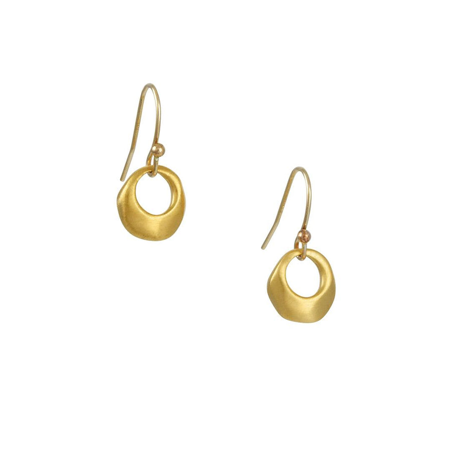 Philippa Roberts - Organic Ring Earrings in Vermeil - The Clay Pot - Philippa Roberts - All Earrings, minimal, vermeil