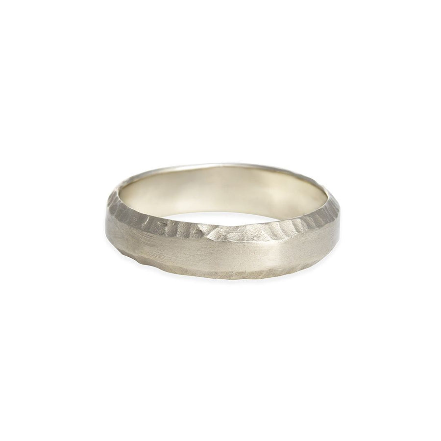 Rebecca Overmann - Road Band - The Clay Pot - Rebecca Overmann - 14k white gold, ring, Size 9.5