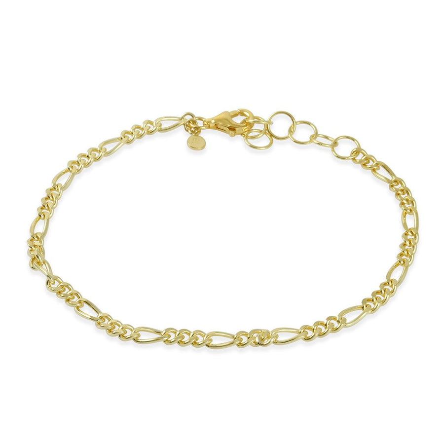 Tashi - Figaro Chain in Gold Vermeil - The Clay Pot - Tashi - bracelet, chain, chainbracelet, vermeil