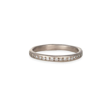 SALE - Diamond Eternity Ring - The Clay Pot - Yasuko Azuma - diamond, palladium, ring, SALE, Size 6
