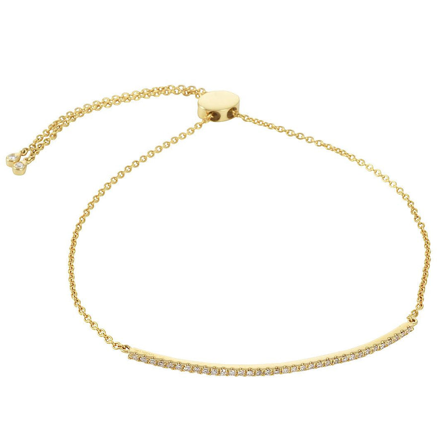 Liven - Diamond Bar Bracelet - The Clay Pot - Liven Co. - 14k gold, Bracelet, classic, Diamond
