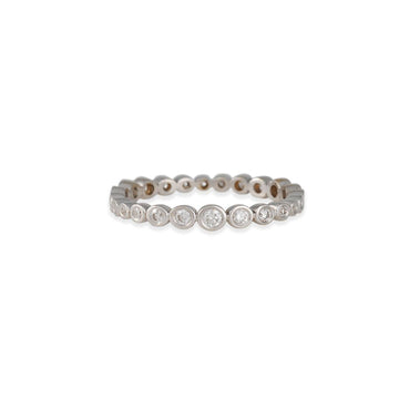 SALE - Diamond Bubble Band 18k white gold - The Clay Pot - From the Vault - 18k white gold, Diamond, ring, SALE, Size 6.5