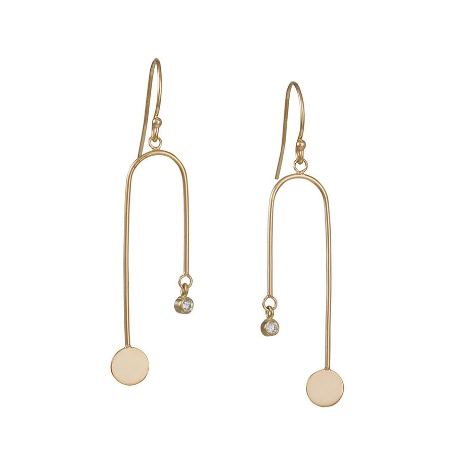 SALE - Medium Mobile Earrings - The Clay Pot - Zoe Chicco - 14k gold, All Earrings, diamonds, dropearrings, earrings, mothersday, Style:Dangle Earrings, Style:Long Earrings
