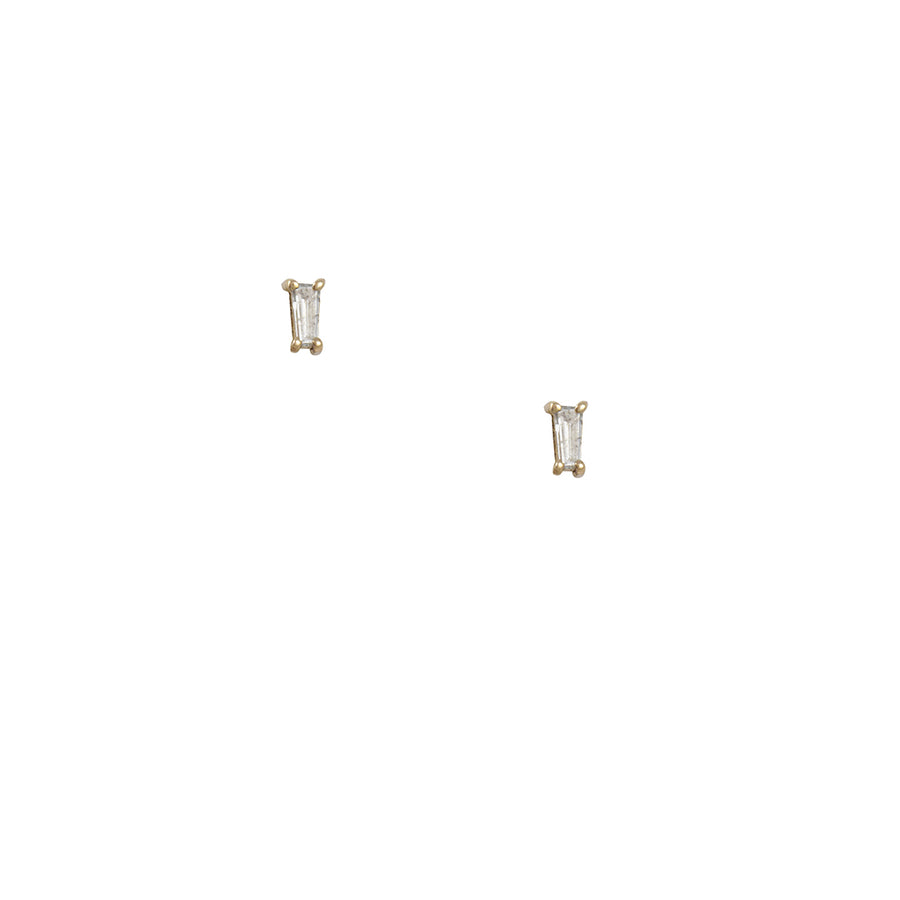 Margaret Solow - Tapered Diamond Baguette Studs