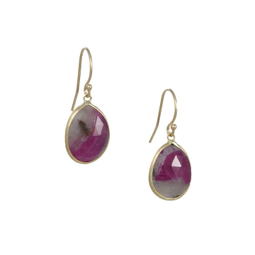 Margaret Solow - Opaque Ruby Earrings
