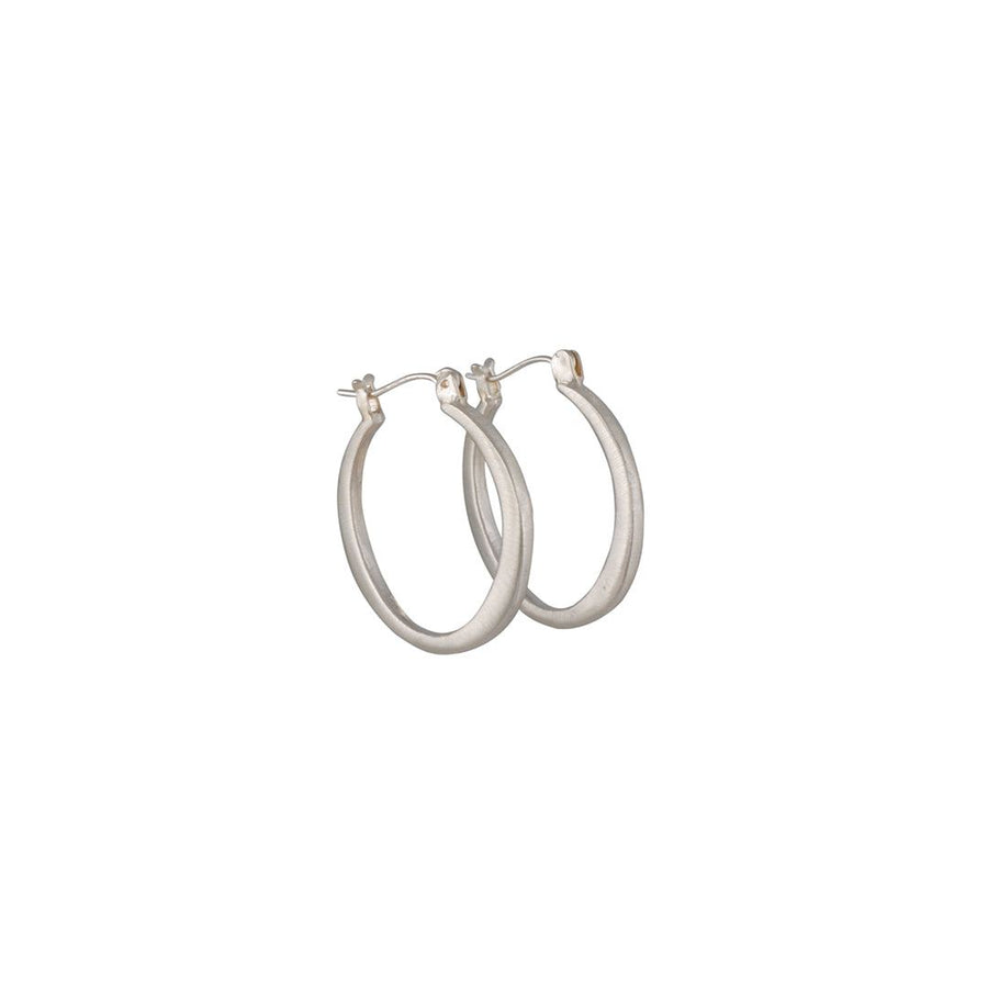 Philippa Roberts - Small Round Hoop Earrings in Sterling Silver - The Clay Pot - Philippa Roberts - All Earrings, Earring:Hoops, Hoops, silver, Sterling Silver, Style:Hoops
